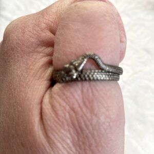 Men’s Silver Snake Wrap Ring